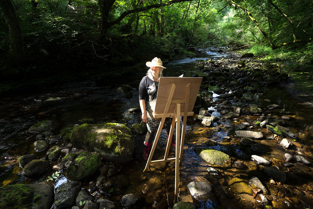 Plein Air Painting River Afon Twrch