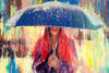 'Gone withe The Rain' Hand Embellished Limited Edition Print on Canvas