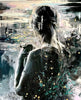 ‘Girl in Gold’ Gilded Mixed Media