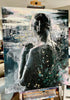 ‘Girl in Gold’ Gilded Mixed Media