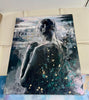 ‘Girl in Gold’ Gilded Mixed Media