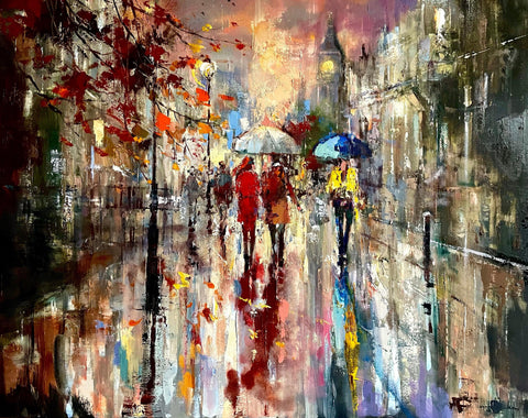 'Falling Leaves’ Paper or Canvas Giclee Print - Limited Edition