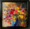 ‘The Bouquet in blue Vase’ Framed oil on canvas