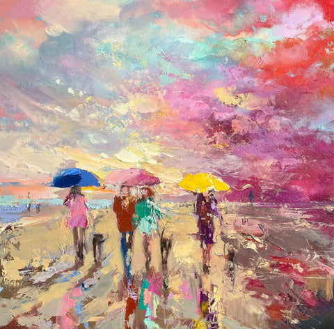 Sunset After Rain Oil Painting
