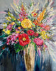 ‘Flowers In Gold Vase’