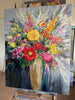 ‘Flowers In Gold Vase’