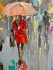 ‘Friday Shoppers’ Oil Painting