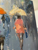 ‘City in Rain’ Oil Painting