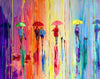‘Rain Of Colour’ Acrylic Painting