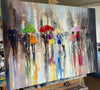 'Autumn Rains'Hand Embellished Limited Edition Print on Canvas