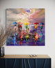Friend Day Walks Embellished Canvas Print