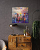 Friend Day Walks Embellished Canvas Print