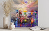 Friend Day Walks Embellished Canvas Print