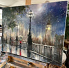 'Shadows and Snow' Original Oil Painting