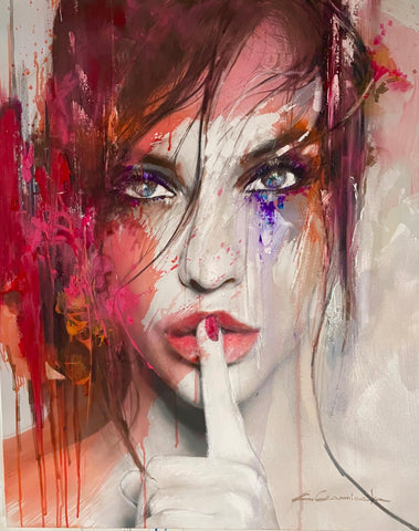 'Silence' Mixed Media Original Painting
