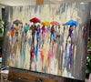 'Winter In the City' Hand Embellished Limited Edition Print on Canvas