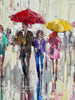 'Winter In the City' Hand Embellished Limited Edition Print on Canvas