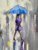 'Winter In the City' Hand Embellished Limited Edition Print on Canvas
