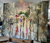 'The City Rains' Hand Embellished Limited Edition Print on Canvas