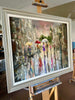 'The City Rains' Original Oil Painting Framed