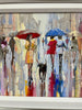 'Rain in Paris' Framed Oil Painting