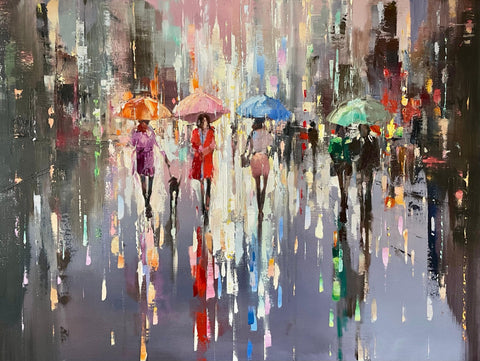 ‘City In Colour’ Original Oil Painting