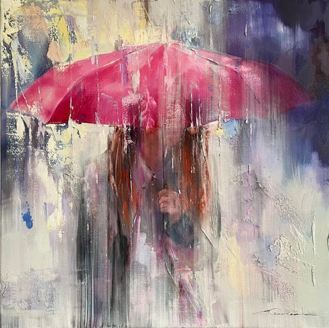 ‘Winter Morning’ Mixed Media Painting