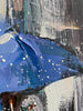 'Winter City II ' Mixed Media Painting