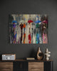 'Winter City II ' Mixed Media Painting