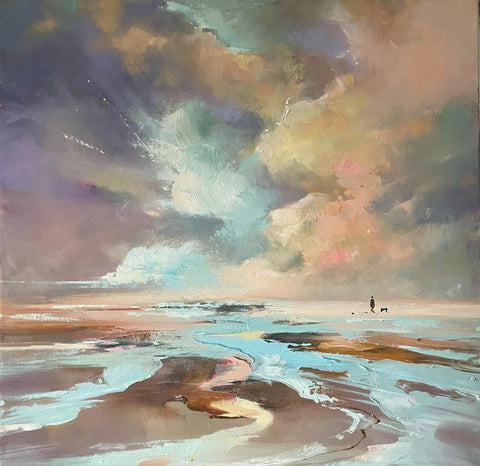 ‘Fallowing The Storm’ Hand Embellished Canvas Print - Limited Edition