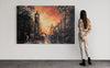 ‘After Rain in Edinburgh’ Large Oil Painting