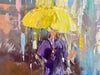 'Walk in the Rain III’ Oil Painting