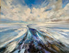 ‘Blue Haze’ Hand Embellished Canvas Print - Limited Edition