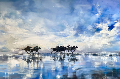 ‘Time Riders’ Large Oil Painting