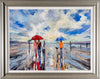 'Afternoon Beach Walk ' Framed Wall Art Print