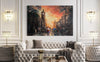 ‘After Rain in Edinburgh’ Large Oil Painting