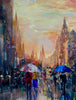 ‘After Rain in Edinburgh’ Large Oil Painting
