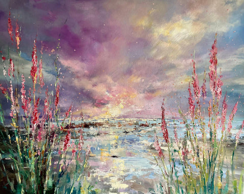 ‘Sea Of Purple’ Oil Painting