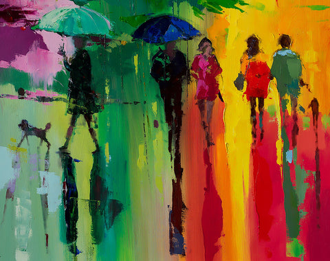 'Summer Stroll in London' Limited Edition Print