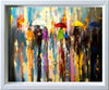 'A Rainy Day Walk', 2015 Limited Edition Print in a light frame