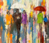'A Rainy Day Walk', 2015 Limited Edition Print Ready To Hang