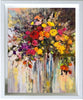'Autumn Bunch', 2015 Limited Edition Prints - Eva Czarniecka Umbrella Oil paintings Rain London Streets Pallets Knife Limited Edition Prints Impressionism Art Contemporary