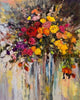 'Autumn Bunch', 2015 Limited Edition Prints - Eva Czarniecka Umbrella Oil paintings Rain London Streets Pallets Knife Limited Edition Prints Impressionism Art Contemporary