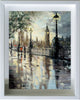 'Big Ben', 2016 Limited Edition Print Ready To Hang - Eva Czarniecka Umbrella Oil paintings Rain London Streets Pallets Knife Limited Edition Prints Impressionism Art Contemporary