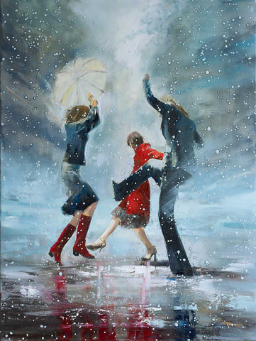'Dance in the Snow' (2017) Oil on Canvas Ready to Hang
