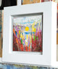 'Sunset II' (2017 )Oil on Canvas ,Framed ,Ready to Hang - Eva Czarniecka Umbrella Oil paintings Rain London Streets Pallets Knife Limited Edition Prints Impressionism Art Contemporary