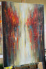 'The Dream' (2017) Large Oil  on Canvas Ready To Hang - Eva Czarniecka Umbrella Oil paintings Rain London Streets Pallets Knife Limited Edition Prints Impressionism Art Contemporary