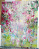 'Arrival Of Spring' Heavy Textured Oil Painting on Canvas, Ready to Hang - Eva Czarniecka Umbrella Oil paintings Rain London Streets Pallets Knife Limited Edition Prints Impressionism Art Contemporary