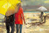 'One Morning in May' Original Oil Painting on Canvas Ready to Hang - Eva Czarniecka Umbrella Oil paintings Rain London Streets Pallets Knife Limited Edition Prints Impressionism Art Contemporary