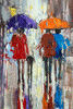 'City Rain' Original Oil Painting on Canvas Ready to Hang